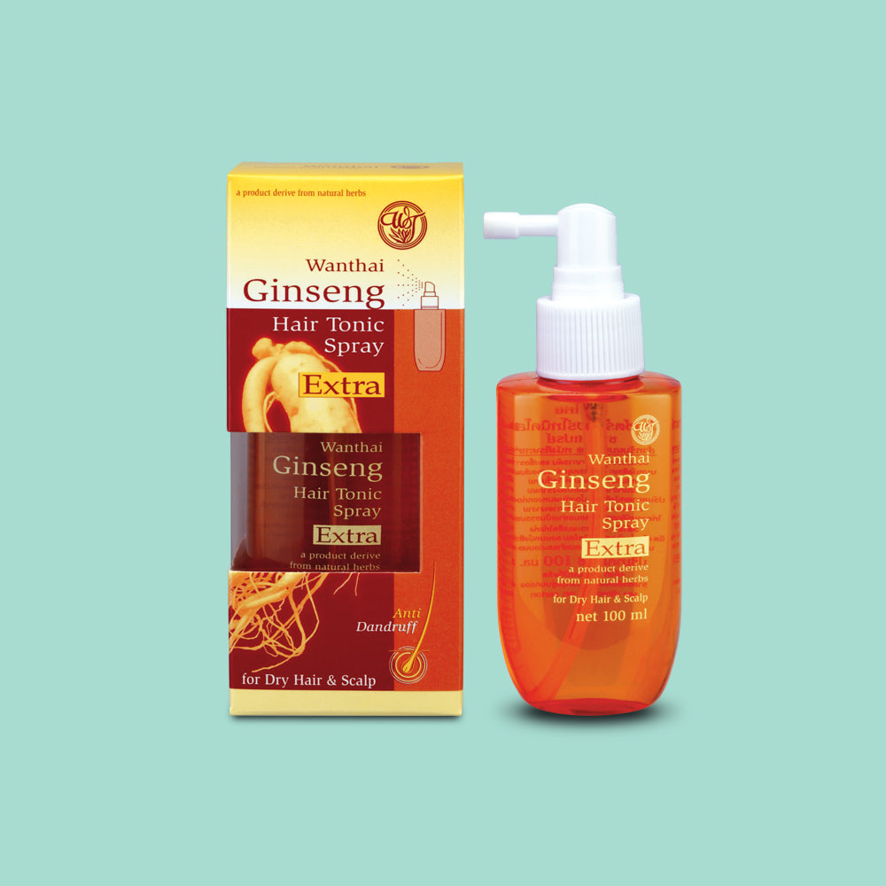 Wanthai Ginseng Extra Hair Tonic Spray – Dry Hair (100ml)